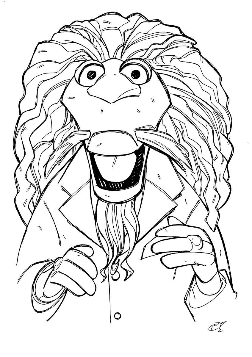 MUPPETS clifford sketch - craig rousseau