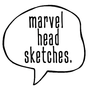 marvel head sketches