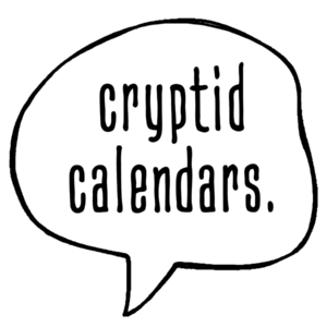 cryptid calendars