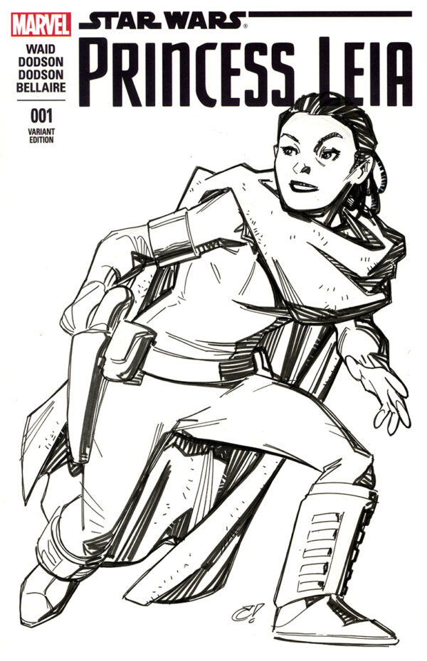 PADME AMIDALA sketch cover (princess leia 1)